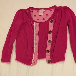 Gymboree Fuchsia Button-Up Cardigan